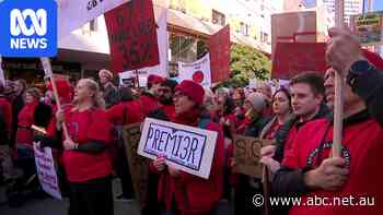 Victorian teachers 'need relief' as thousands take to the streets