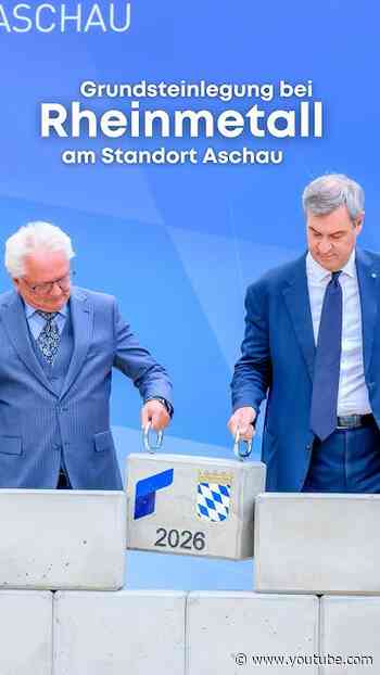 Grundsteinlegung bei Rheinmetall in Aschau am Inn - Bayern