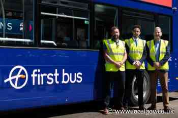 Council depot visit unveils Norfolk's bus network improvements