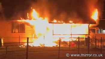 Family with seven children make incredible escape as inferno engulfs home