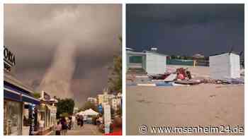 Tornado-Alarm in Italien: Urlauber flüchten in Panik von beliebtem Strand