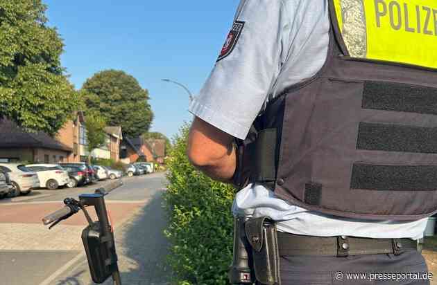 POL-BOR: Kreis Borken / Reken - E-Scooter im Fokus: Polizei kontrolliert vor Ferienbeginn