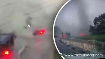 Tornado slingert auto’s door de lucht in China