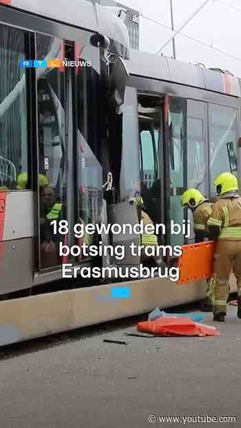 15 gewonden bij botsing trams Erasmusbrug in Rotterdam  | RTL Nieuws