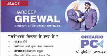 Election finance complaint submitted about Brampton MPP over ads in father’s newspaper