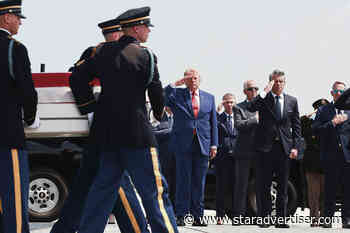 Trump attends dignified transfer of 4 Army soldiers killed in war