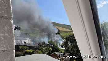 Chaos as fire spreads rapidly on quiet street and neighbours rush to help
