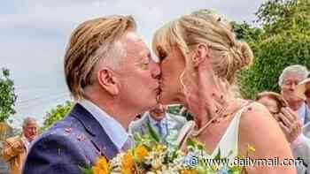 Coronation Street's Sean Wilson, 61, marries: Actor who played Martin Platt ties the knot with partner Carol in idyllic countryside wedding