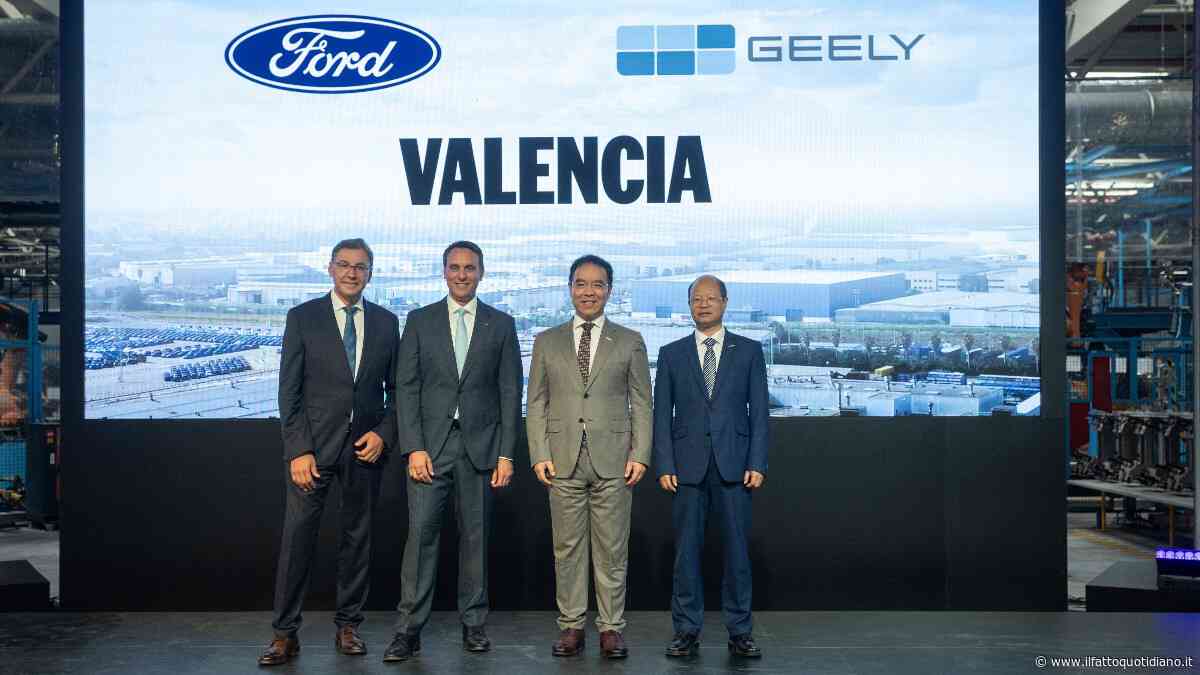 Ford cede il 34% dello stabilimento di Valencia a Geely. Al via la partnership
