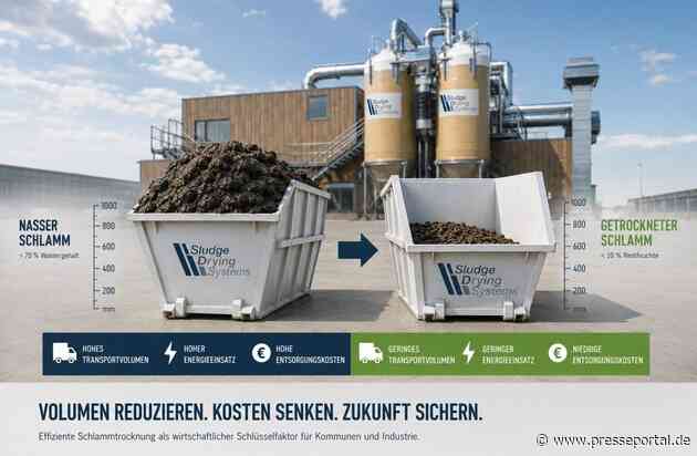 Schlammtrocknung 2030: Warum steigende Entsorgungskosten Kommunen und Industrie unter massiven Handlungsdruck setzen