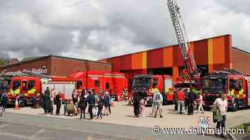 Fury as firefighters face disciplinary action for taking children including one boy recovering from cancer for rides on their engine during an open day