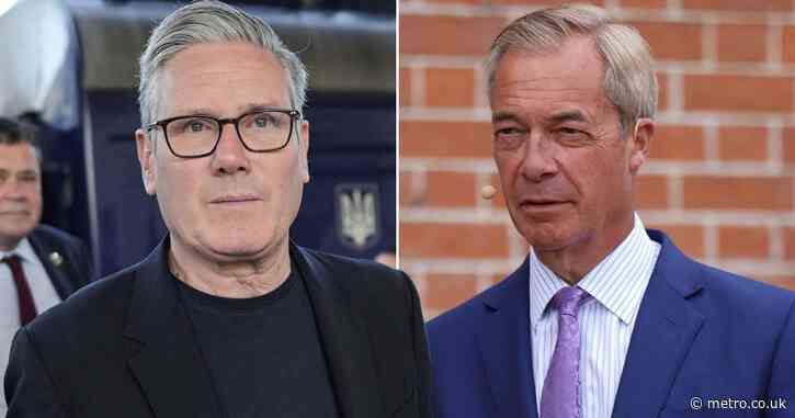 Nigel Farage is now even less popular than Starmer just before his resignation
