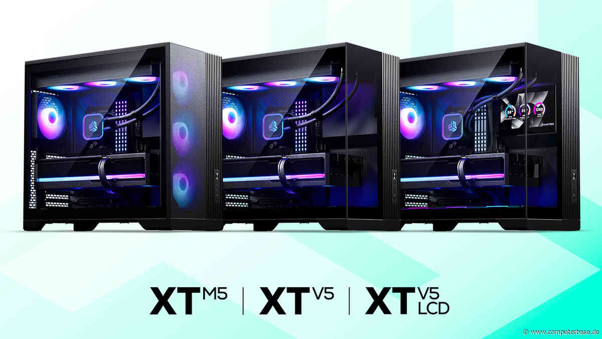 Phanteks XT M5, V5 & V5-LCD: LCD und Glas sind optional, RGB im Tower Pflicht