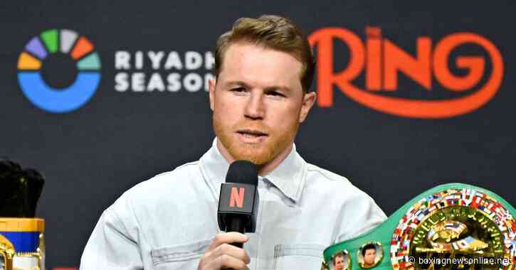 Canelo Alvarez names the four greatest fighters of all time