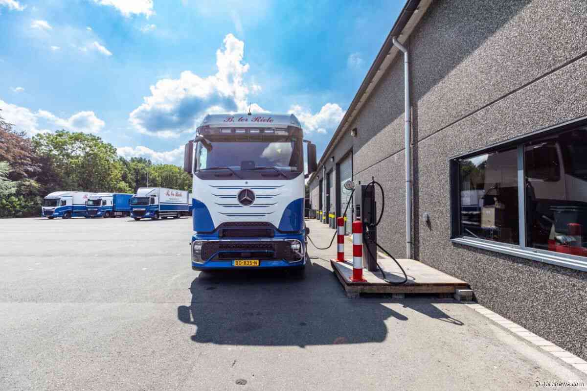 Transportbedrijf Ter Riele neemt eerste elektrische vrachtwagen in gebruik