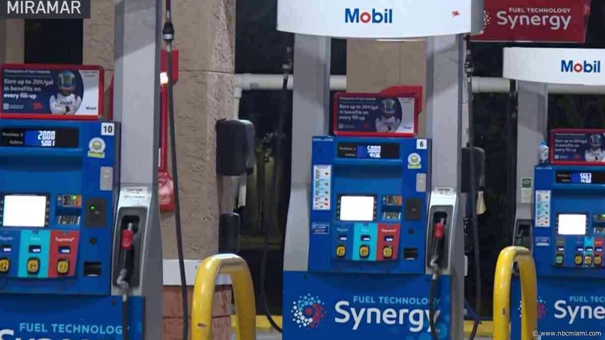 Search underway for suspect after man stabbed to death at Miramar gas station