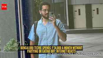 Bengaluru techie spends ₹74,000 a month without partying or eating out; internet reacts