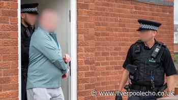The number of people arrested after police carry out mass raids across Merseyside
