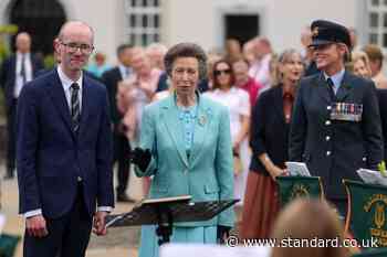 Princess Royal meets air cadets as she celebrates milestone anniversary