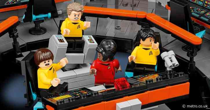 Lego’s version of the original Star Trek Enterprise bridge looks authentically 60s