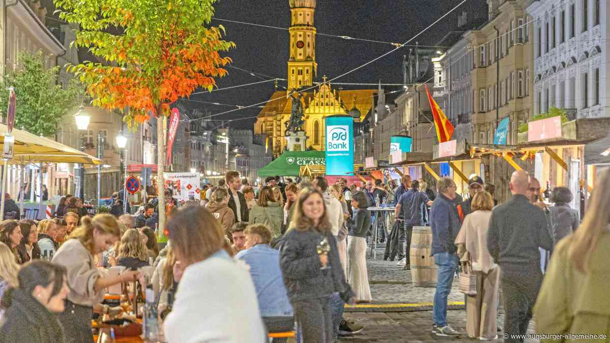 Ende Juli wird die Augsburger Maxstraße wieder zur Weinstraße