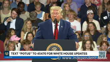 Trump claims ‘communists’ want to ‘blow up Mount Rushmore’ in unhinged rally weave