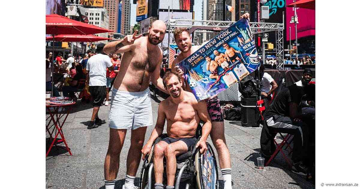Verrückte Challenge von Bamberger Rollstuhlfahrer: In Boxershorts nach Manhattan