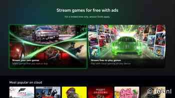 Xbox test gratis game streaming met advertenties voor Insiders