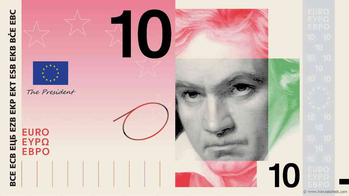 Bargeld: Eisvogel oder van Beethoven? So könnten die neuen Euro-Banknoten aussehen