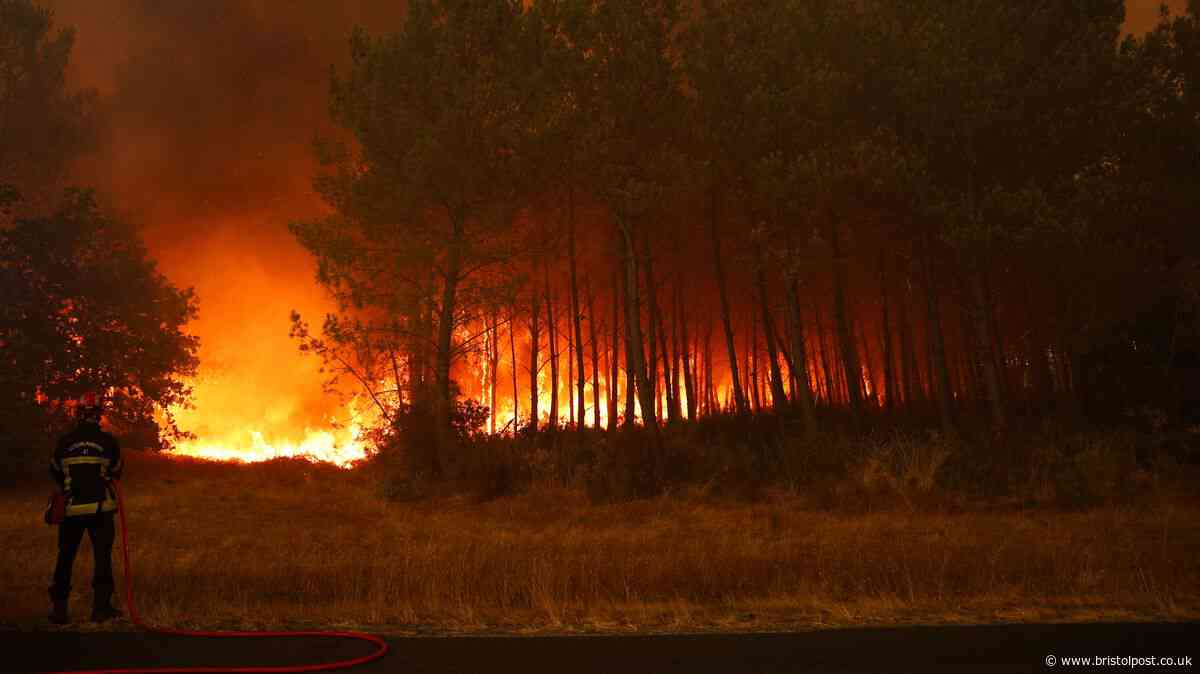 Holiday hell in France as thousands flee 'tornado' inferno in tourist spot