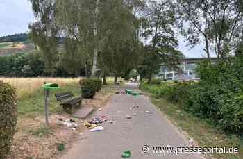 POL-PDTR: Vandalismus am Radweg Schiffsanlegestelle