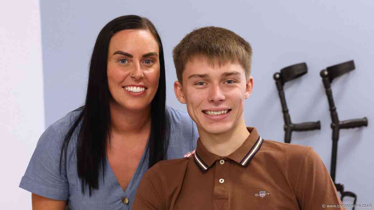 Watch the moment a North East teenager's pain disappeared after five heartbreaking years
