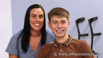 Watch the moment a North East teenager's pain disappeared after five heartbreaking years