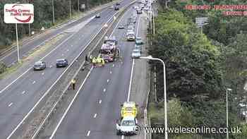 Crash blocked A470 carriageway near Cardiff causing delays