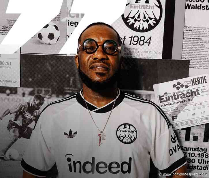 Okocha Models Frankfurt’s  New Away Jersey For 2026/2027 Season