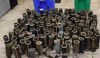Charles County deputies arrest two men accused of stealing more than 100 bronze cemetery vases