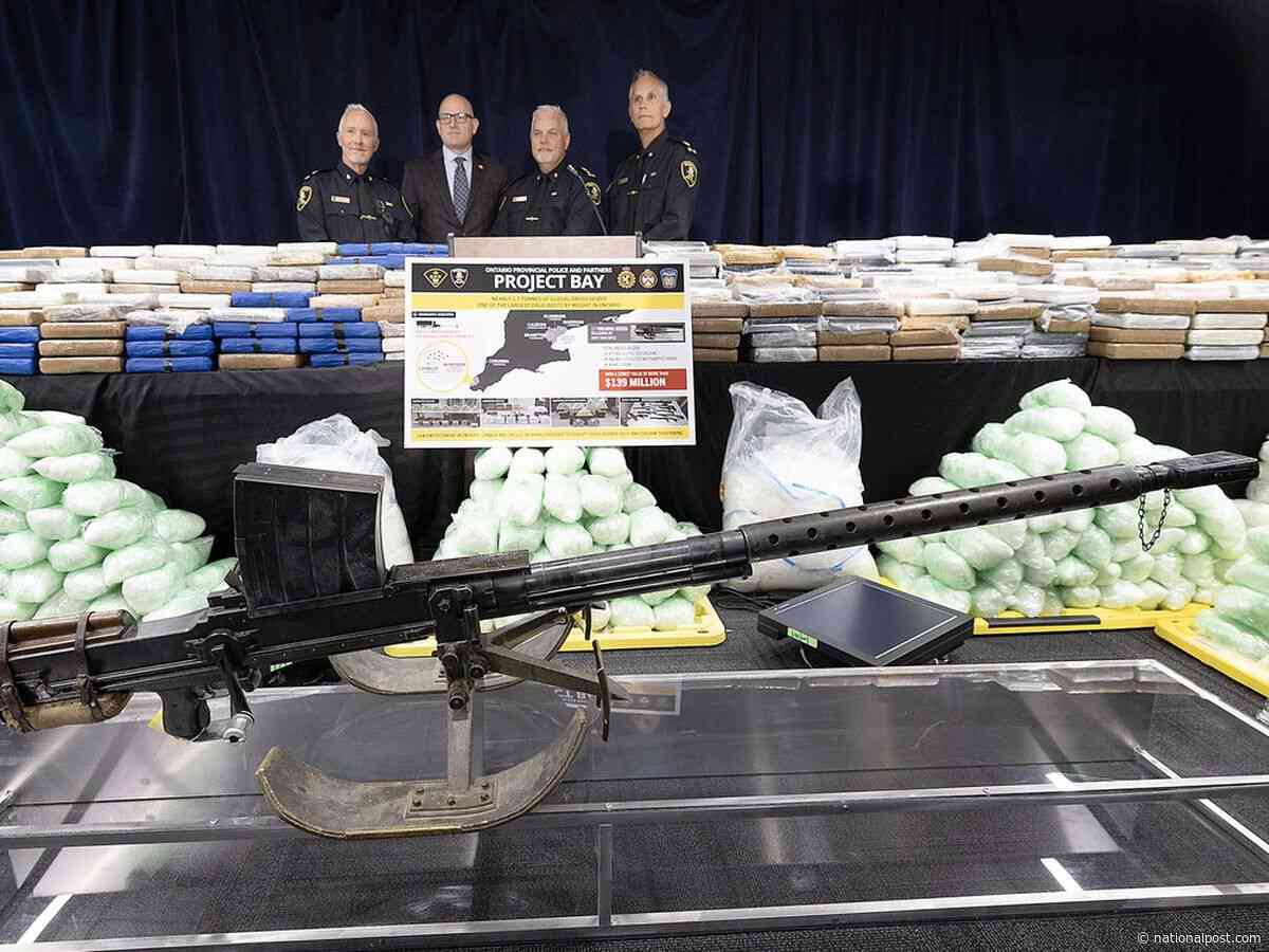Police reveal $139M in drugs, firearms and antique anti-tank rifle seized in major cross-border bust
