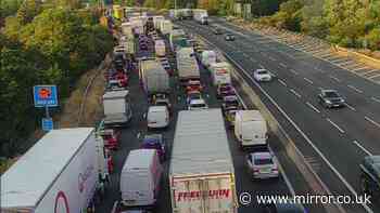 M6 traffic live: Massive offal spillage near Stafford sparks 90 minute delays