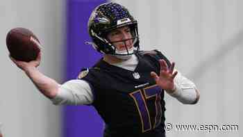Ravens waive rookie QB Pavia ahead of camp