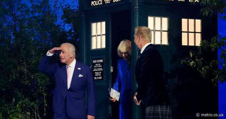 King Charles and Queen Camilla emerge from Tardis in Commonwealth Games opening ceremony