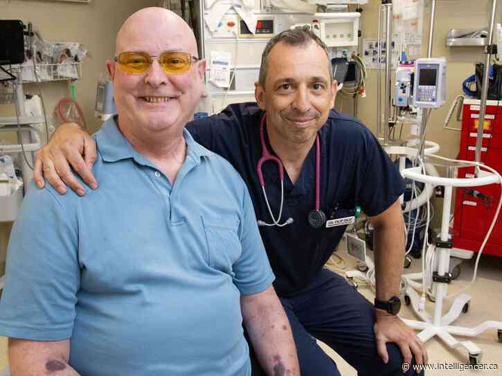 Trenton Memorial Hospital patient thanks emergency team for saving his life