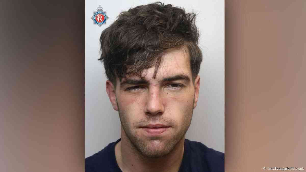 He was arrested at Manchester Airport after bookies robbery