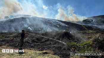 'Significant progress' made tackling moorland fire