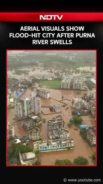 Navsari Under Water: Aerial Visuals Show Flood-Hit City After Purna River Swells