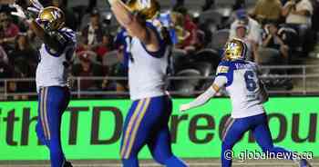 No Collaros or Kramdi for Winnipeg Blue Bombers matchup against Stampeders