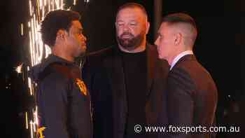Moment that exposed ‘rattled’ US great as Tszyu makes sudden career change call in face-off