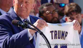 Trump fetes Dodgers at the White House again, saying the team is 'one of the great brands'