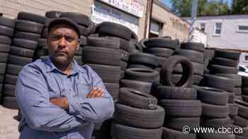Scarborough business owner says he can't get rid of stockpiles of tires at his auto repair shop