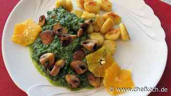 Gnocchi mit Spinat-Orangen-Sauce
