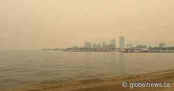 Wildfire smoke blankets Kelowna, prompting health warnings and disrupting summer plans
